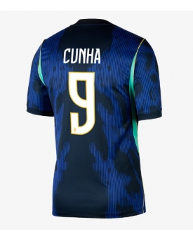 Billige Fotballdrakt Brasil Matheus Cunha #9 Replika Bortedrakt VM 2026 Kortermet Billige Fotballdrakt Brasil Matheus Cunha #9 Replika Bortedrakt VM 2026 Kortermet